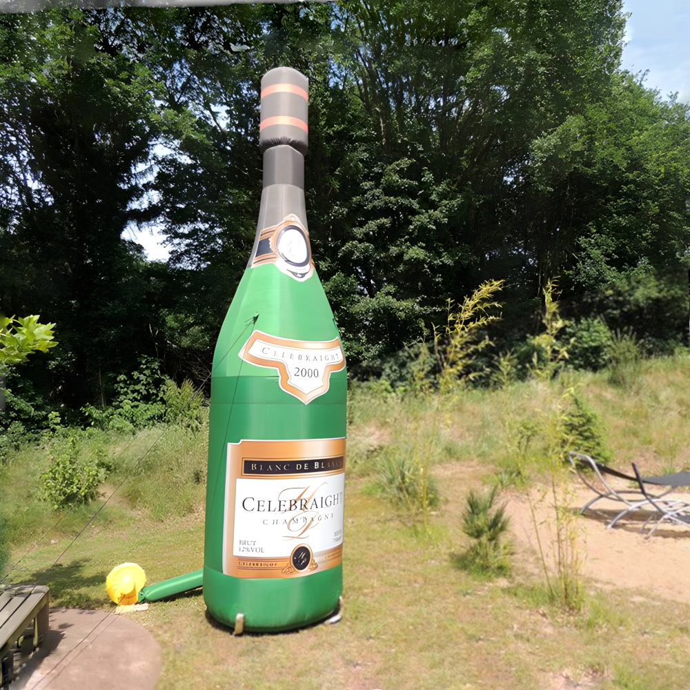 Opblaasbare Champagnefles huren