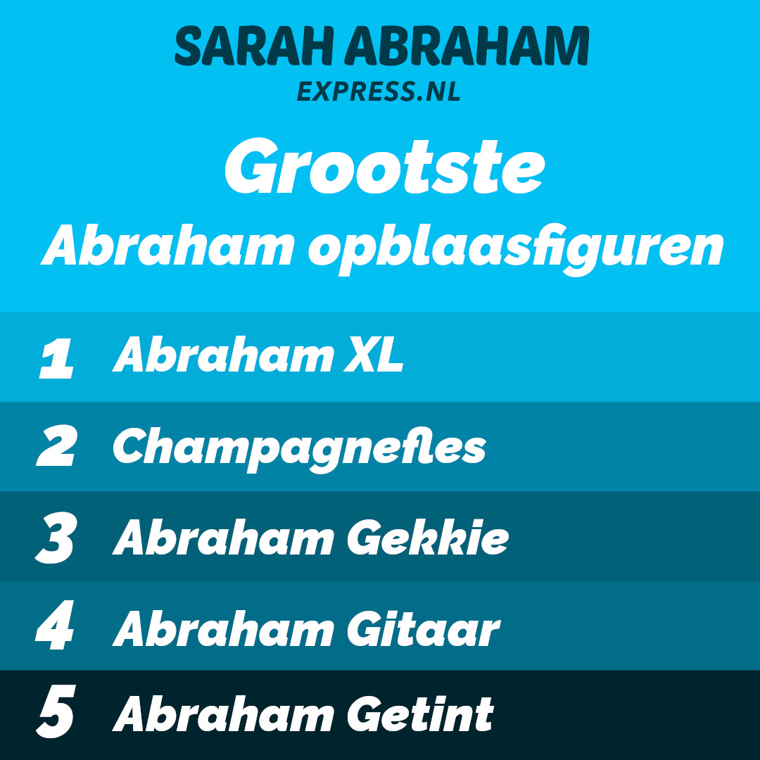 Grootste opblaasbare Abraham te huur