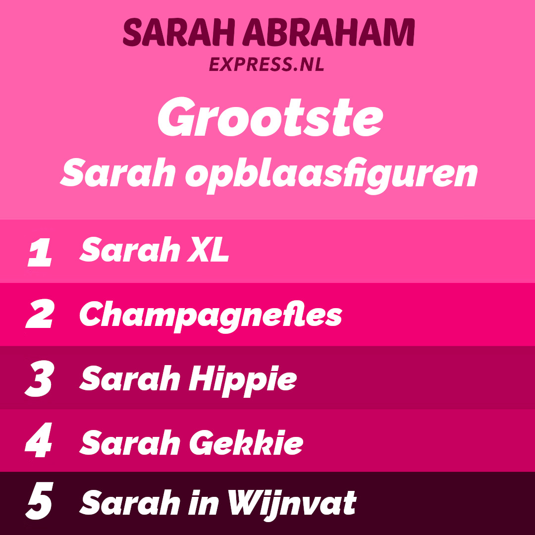 De grootste opblaasbare Sarah te huur