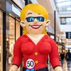Sarah Abraham Express - opblaasbare Sarah Shoppend huren voor vrouw 50 jaar Sarah Abraham Express - opblaasbare Sarah Shoppend huren voor vrouw 50 jaar