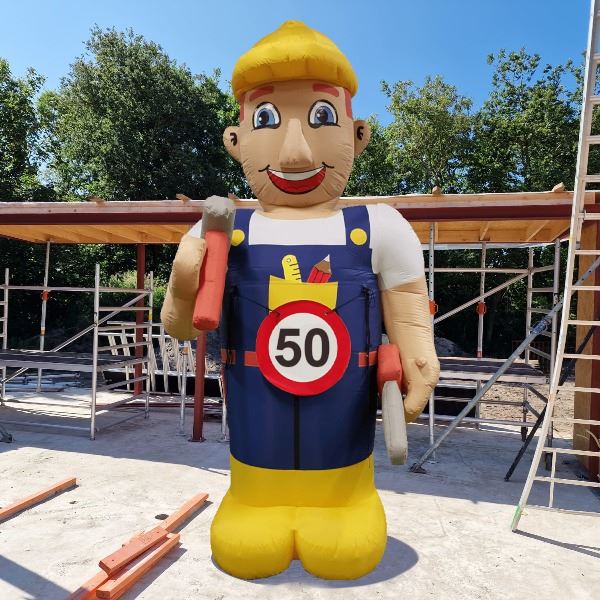 Abraham opblaaspop klusser 3.5 meter