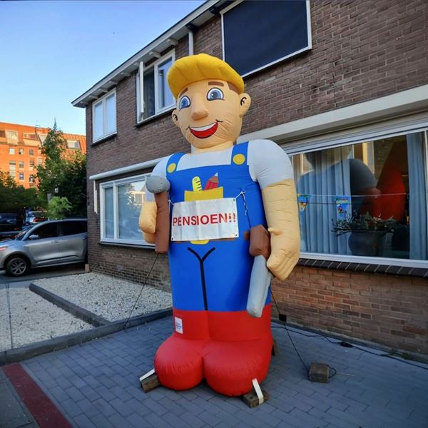 Abraham opblaaspop klusser 3.5 meter Abraham opblaaspop klusser 3.5 meter